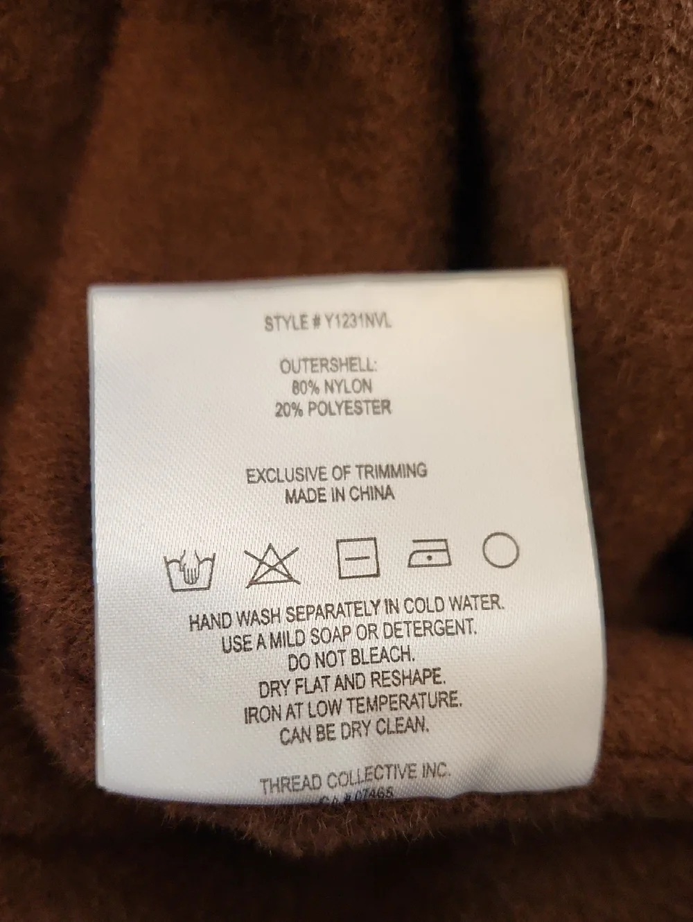 NVLT mink eyelash short fringe coatigan Oversized Size M - Picture 11 of 12